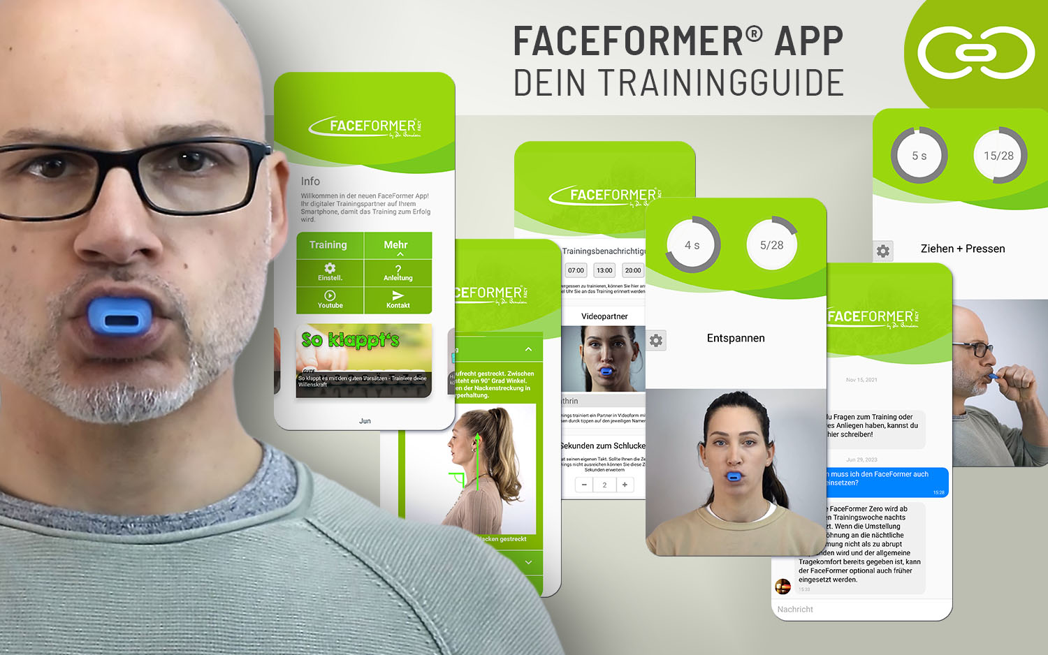 FaceFormer App - Dein Trainingsguide - Voller nützlicher Funktionen für einfaches und effektives Training